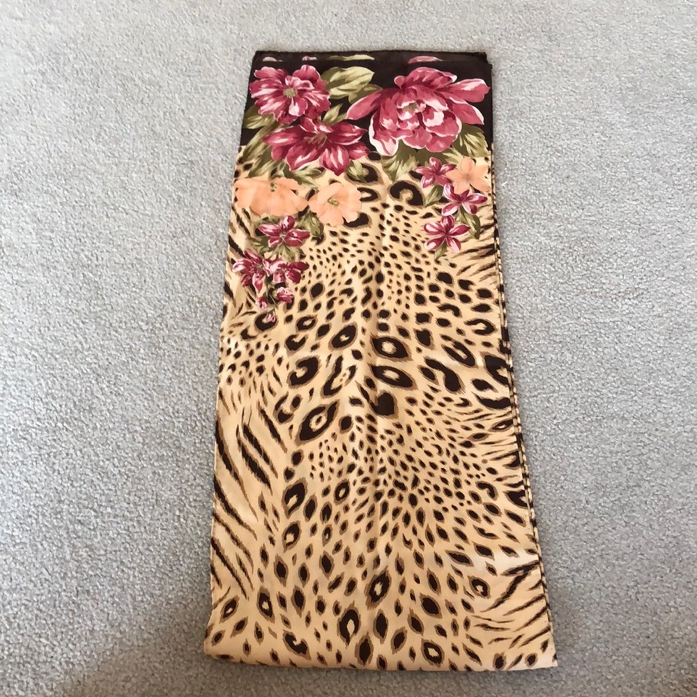 Silk scarf by Talbots. 20 x 59. Oblong